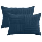 vidaXL Poťah na podložku 2 pcs ALMELO Námornícka modrá 50 x 75 cm