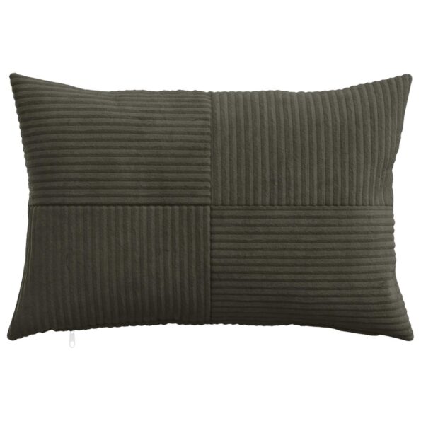 vidaXL Poťah na podložku 6 pcs ALMELO Antracitová 50 x 80 cm manšestr – Obrázok 2