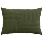 vidaXL Poťah na podložku 2 pcs ALMELO Zelená 50 x 80 cm manšestr – Obrázok 2