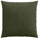 vidaXL Poťah na podložku 2 pcs ALMELO Zelená 60 x 60 cm manšestr – Obrázok 2