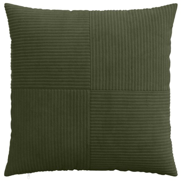 vidaXL Poťah na podložku 2 pcs ALMELO Zelená 60 x 60 cm manšestr – Obrázok 2