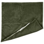 vidaXL Poťah na podložku 2 pcs ALMELO Zelená 60 x 60 cm manšestr – Obrázok 3