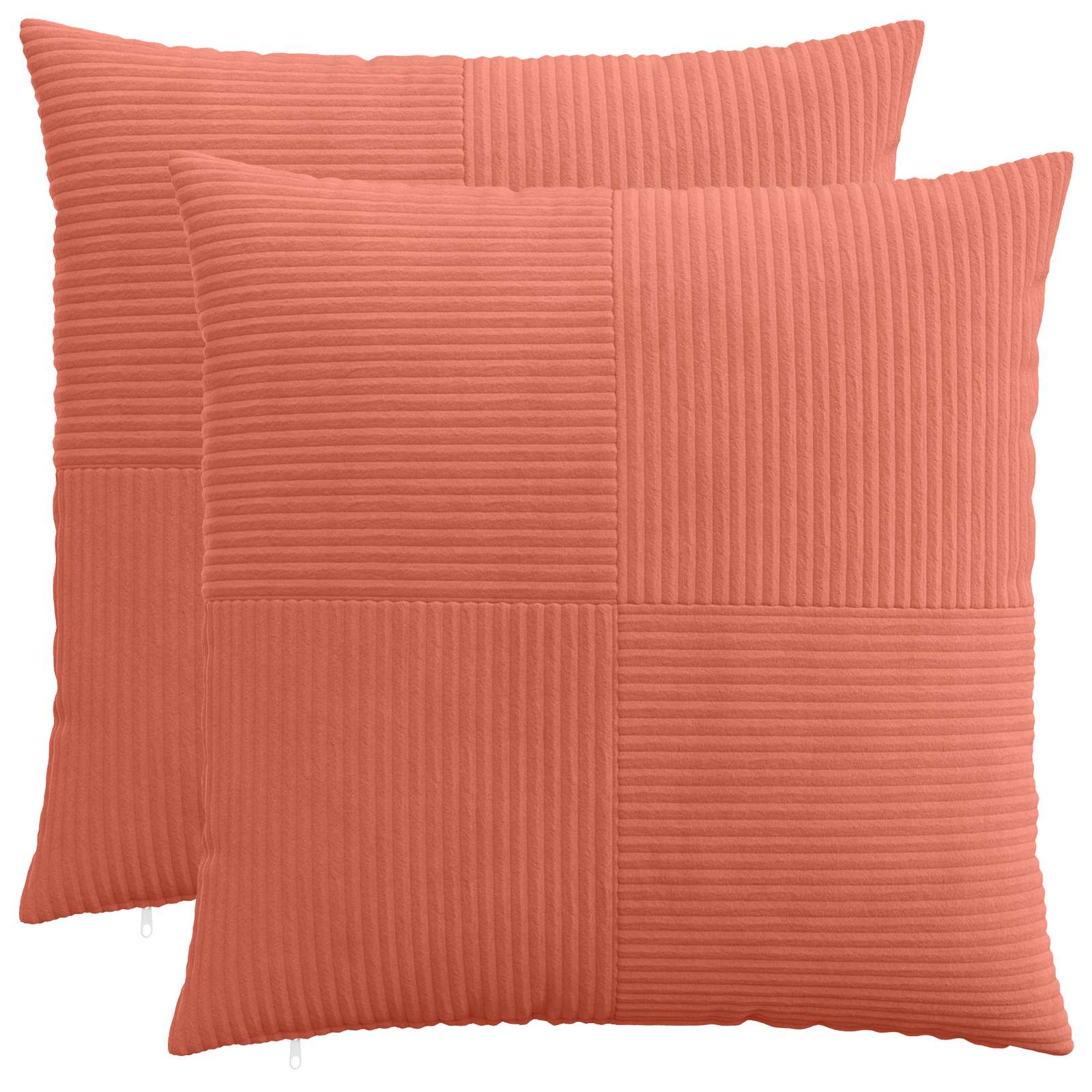 915597_1.jpg vidaXL Poťah na podložku 2 pcs ALMELO Červenooranžová 70 x 70 cm – Obrázok 1
