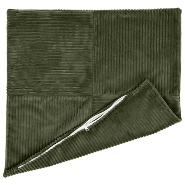 vidaXL Poťah na podložku 6 pcs ALMELO Zelená 70 x 70 cm manšestr – Obrázok 3
