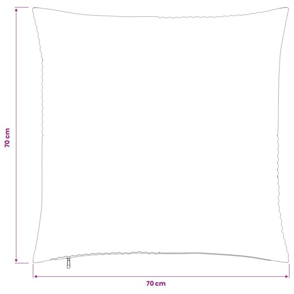 vidaXL Poťah na podložku 6 pcs ALMELO Zelená 70 x 70 cm manšestr – Obrázok 9