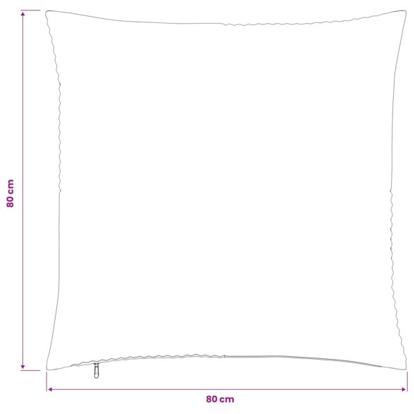 vidaXL Poťah na podložku 2 pcs ALMELO Červenooranžová 80 x 80 cm – Obrázok 9