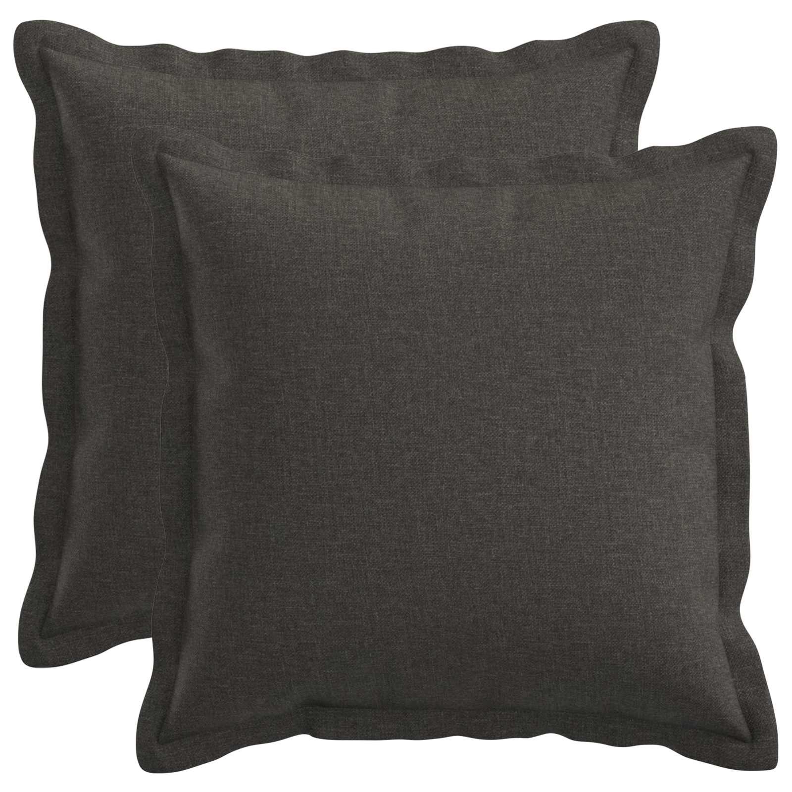 915735_1.jpg vidaXL Poťah na podložku 2 pcs HOUTEN Tmavosivá 30 x 30 cm Falošný ľan – Obrázok 1