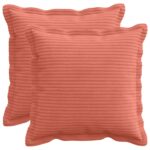 vidaXL Poťah na podložku 2 ks HOUTEN Červenooranžová 30 x 30 cm