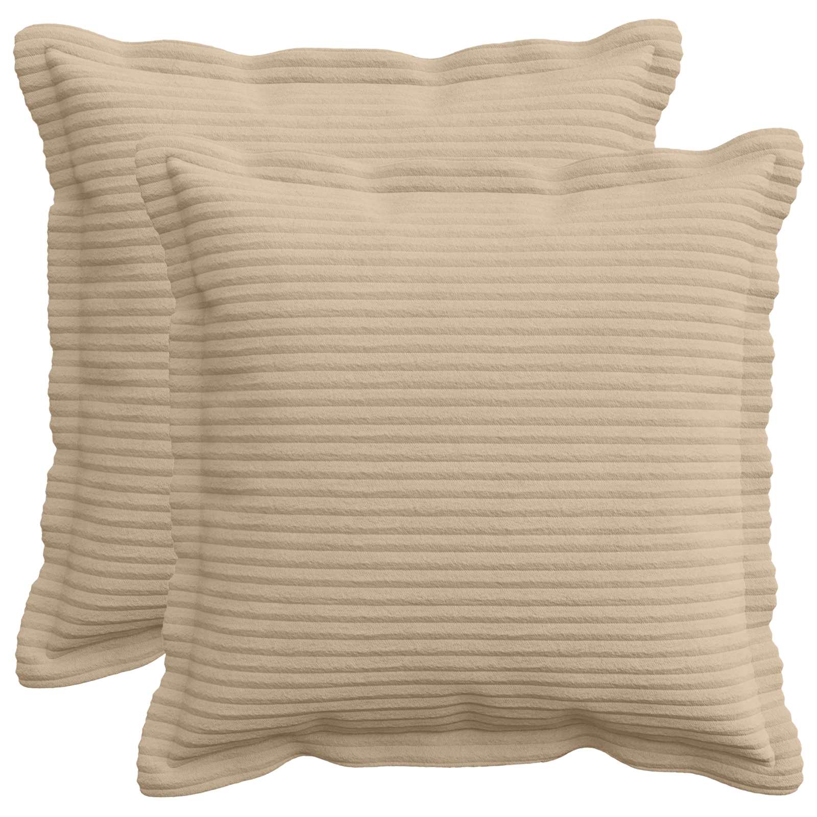 915847_1.jpg vidaXL Poťah na podložku 2 ks HOUTEN Sivohnedá 30 x 30 cm manšestr – Obrázok 1