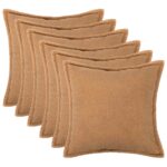 vidaXL Poťah na podložku 6 pcs HOUTEN Béžová 30 x 30 cm Bouclé