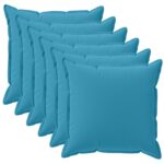 vidaXL Poťah na podložku 6 ks HOUTEN Svetlomodrá 30 x 30 cm Polyester – Obrázok 2
