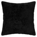 vidaXL Poťah na podložku 6 ks HOUTEN Čierna 30 x 30 cm Umelá králičia – Obrázok 3
