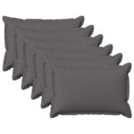 vidaXL Poťah na podložku 6 pcs HOUTEN Svetlosivá 30 x 50 cm