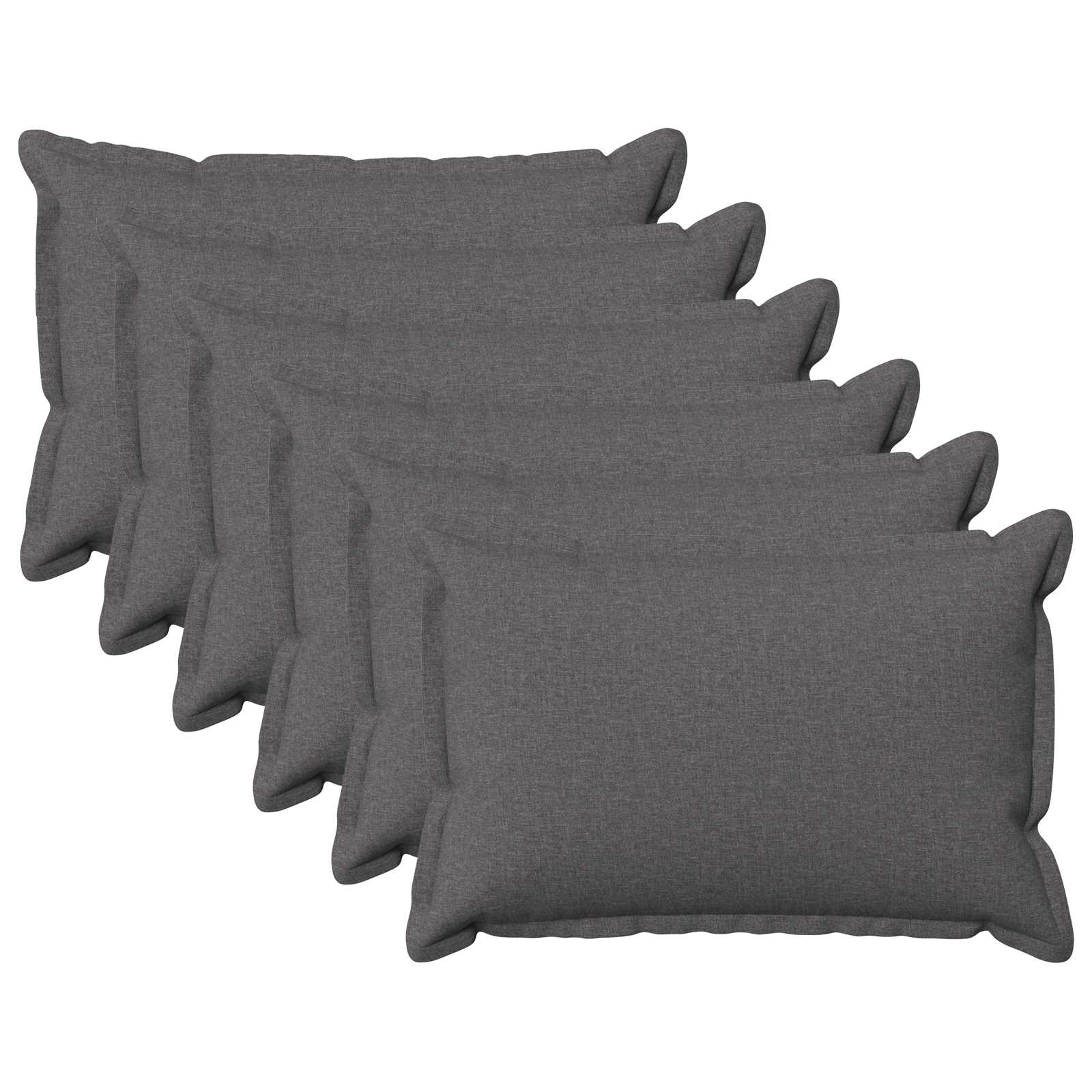 916040_1.jpg vidaXL Poťah na podložku 6 pcs HOUTEN Svetlosivá 30 x 50 cm – Obrázok 1