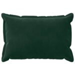 vidaXL Poťah na podložku 2 pcs HOUTEN Tmavozelená 30 x 50 cm Zamat – Obrázok 3