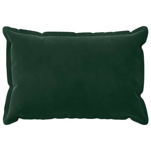 vidaXL Poťah na podložku 2 pcs HOUTEN Tmavozelená 30 x 50 cm Zamat – Obrázok 3
