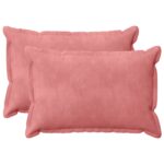 vidaXL Poťah na podložku 2 pcs HOUTEN Ružová 30 x 50 cm Zamat – Obrázok 2