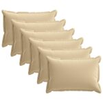 vidaXL Poťah na podložku 6 ks HOUTEN Béžová 30 x 50 cm Polyester – Obrázok 2