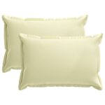 vidaXL Poťah na podložku 2 ks HOUTEN Krémová 30 x 50 cm Polyester – Obrázok 2