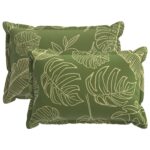 vidaXL Poťah na podložku 2 ks HOUTEN Design s listami 30 x 50 cm – Obrázok 2