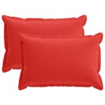 vidaXL Poťah na podložku 2 ks HOUTEN Červená 30 x 50 cm Polyester – Obrázok 2