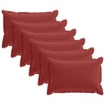 vidaXL Poťah na podložku 6 ks HOUTEN Víno červené 30 x 50 cm Polyester – Obrázok 2