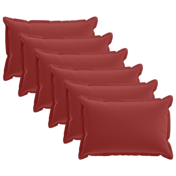 vidaXL Poťah na podložku 6 ks HOUTEN Víno červené 30 x 50 cm Polyester – Obrázok 2