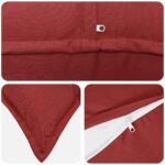 vidaXL Poťah na podložku 6 ks HOUTEN Víno červené 30 x 50 cm Polyester – Obrázok 5