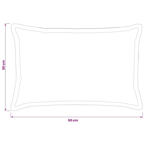 vidaXL Poťah na podložku 6 ks HOUTEN Sivohnedá 30 x 50 cm – Obrázok 9
