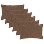 vidaXL Poťah na podložku 6 ks HOUTEN Svetlohnedá 30 x 50 cm – Obrázok 2