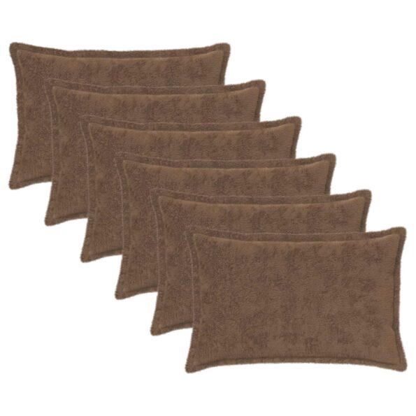 vidaXL Poťah na podložku 6 ks HOUTEN Svetlohnedá 30 x 50 cm – Obrázok 2