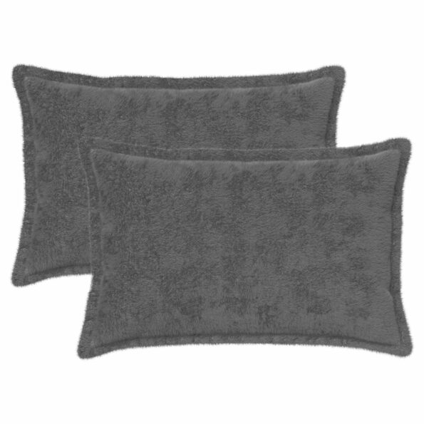 vidaXL Poťah na podložku 2 ks HOUTEN Tmavosivá 30 x 50 cm – Obrázok 2