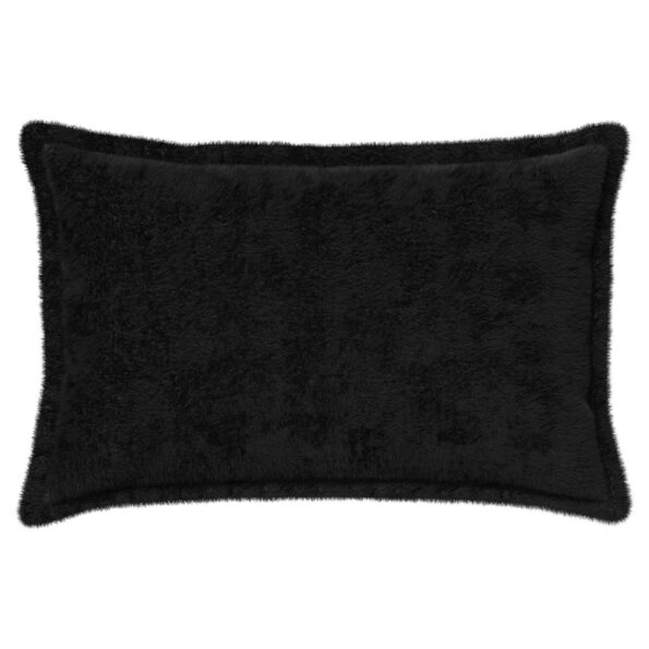 vidaXL Poťah na podložku 6 ks HOUTEN Čierna 30 x 50 cm Umelá králičia – Obrázok 3