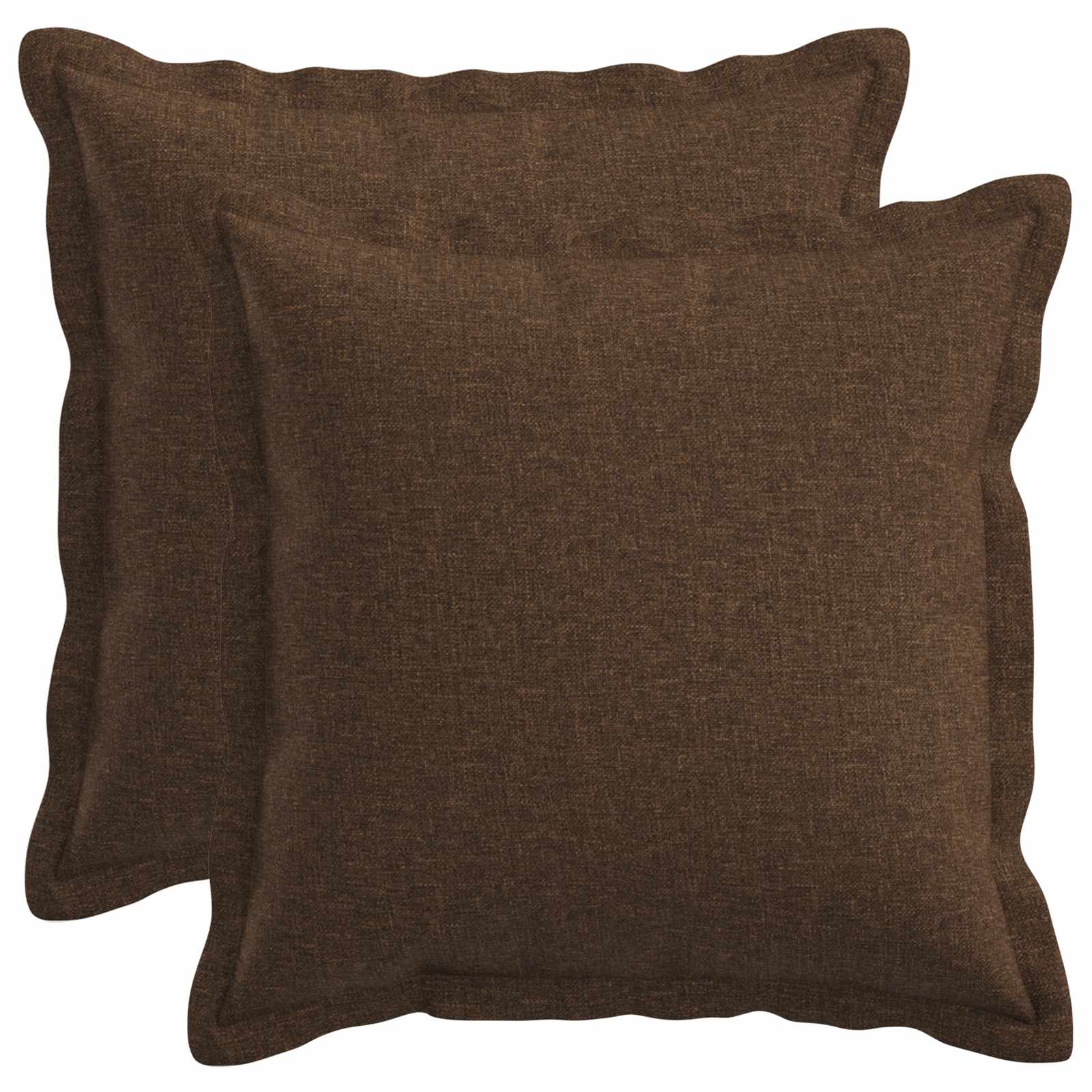 916361_1.jpg vidaXL Poťah na podložku 2 pcs HOUTEN Hnedá 35 x 35 cm Falošný ľan – Obrázok 1