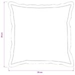 vidaXL Poťah na podložku 2 pcs HOUTEN Hnedá 35 x 35 cm Falošný ľan – Obrázok 8