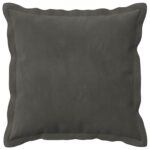 vidaXL Poťah na podložku 2 pcs HOUTEN Tmavosivá 35 x 35 cm Zamat – Obrázok 3