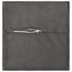vidaXL Poťah na podložku 2 pcs HOUTEN Tmavosivá 35 x 35 cm Zamat – Obrázok 4