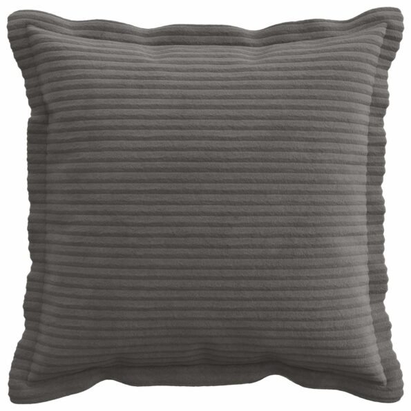 vidaXL Poťah na podložku 6 ks HOUTEN Tmavosivá 35 x 35 cm manšestr – Obrázok 2