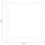 vidaXL Poťah na podložku 6 ks HOUTEN Tmavosivá 35 x 35 cm manšestr – Obrázok 8