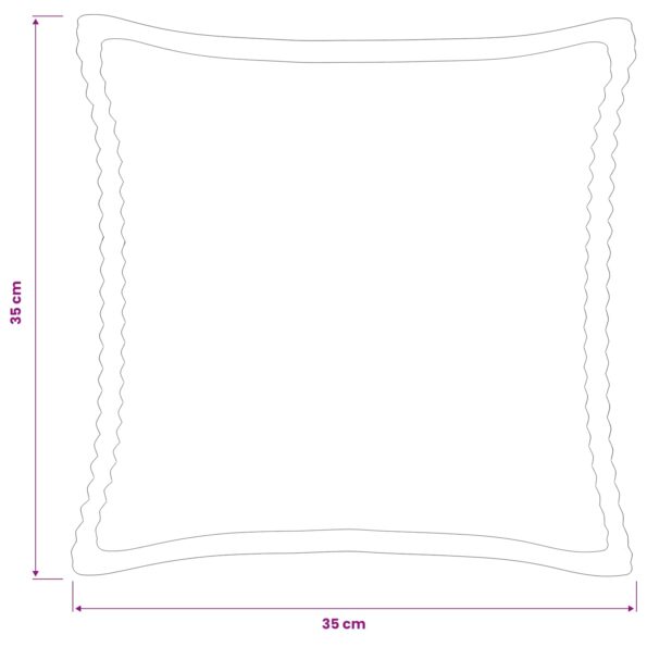 vidaXL Poťah na podložku 6 ks HOUTEN Tmavosivá 35 x 35 cm manšestr – Obrázok 8