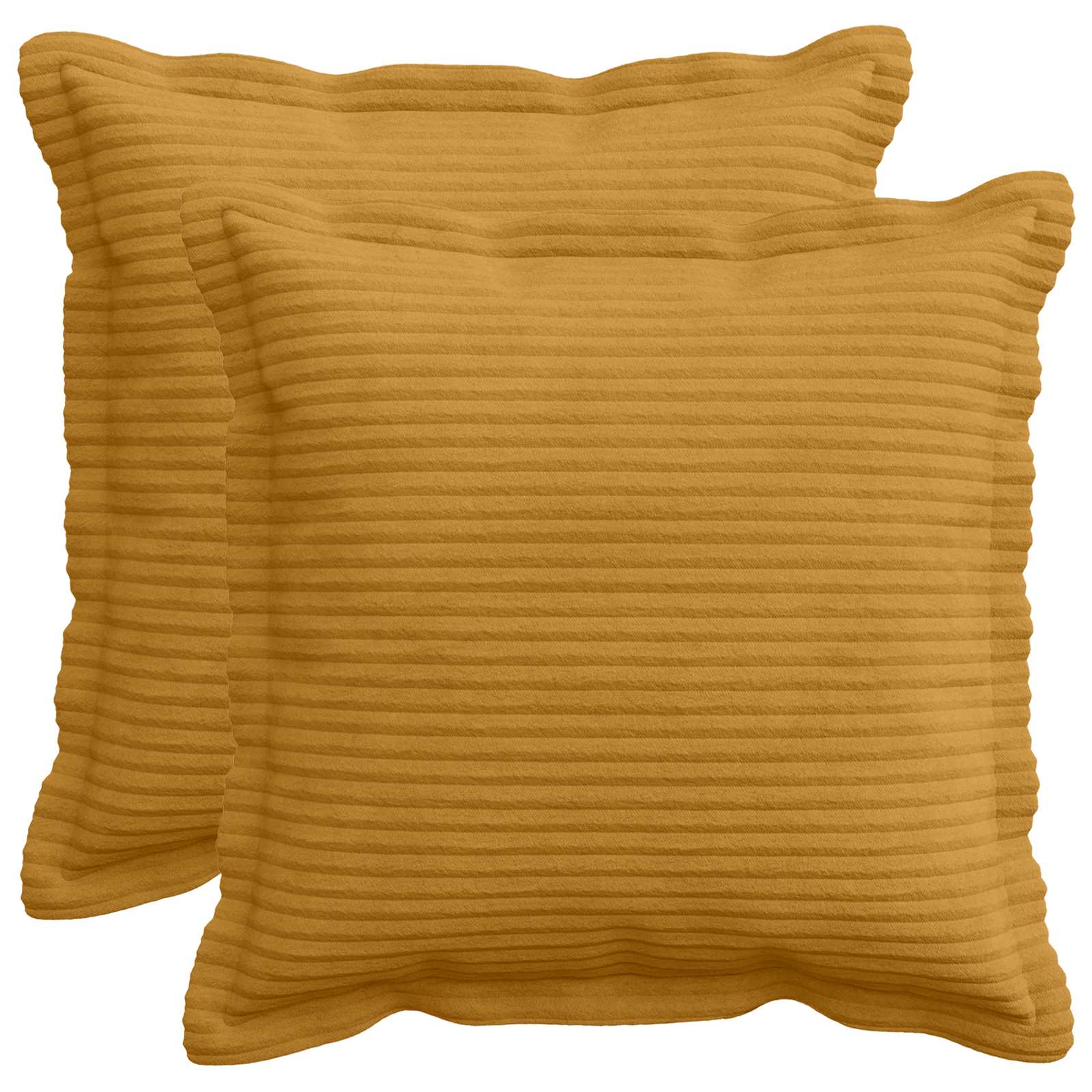 916451_1.jpg vidaXL Poťah na podložku 2 ks HOUTEN Žltá 35 x 35 cm manšestr – Obrázok 1