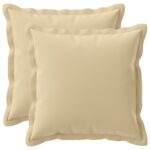vidaXL Poťah na podložku 2 ks HOUTEN Béžová 35 x 35 cm Polyester – Obrázok 2