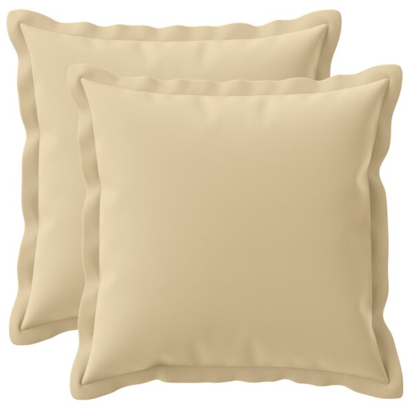 vidaXL Poťah na podložku 2 ks HOUTEN Béžová 35 x 35 cm Polyester – Obrázok 2