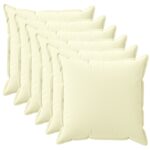 vidaXL Poťah na podložku 6 ks HOUTEN Krémová 35 x 35 cm Polyester – Obrázok 2