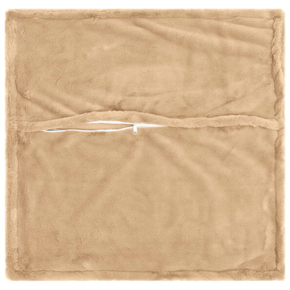 vidaXL Poťah na podložku 6 ks HOUTEN Krémová 35 x 35 cm Umelá králičia – Obrázok 4