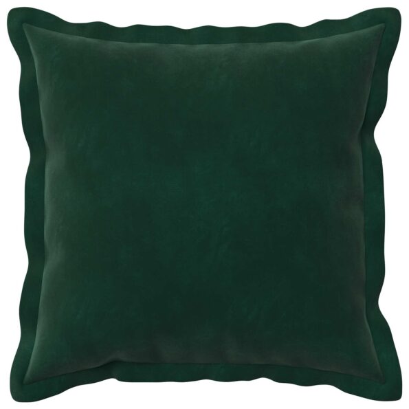 vidaXL Poťah na podložku 6 pcs HOUTEN Tmavozelená 40 x 40 cm Zamat – Obrázok 3