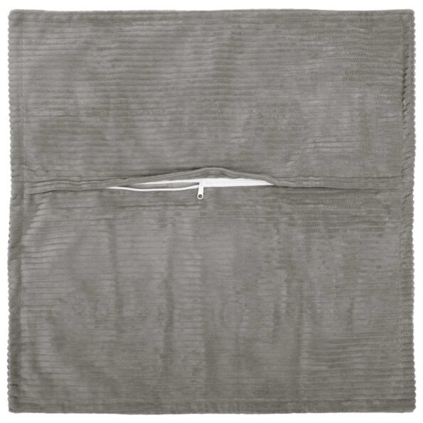 vidaXL Poťah na podložku 12 ks HOUTEN Svetlosivá 40 x 40 cm manšestr – Obrázok 3