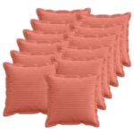 vidaXL Poťah na podložku 12 ks HOUTEN Červenooranžová 40 x 40 cm