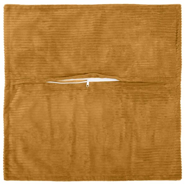 vidaXL Poťah na podložku 6 ks HOUTEN Žltá 40 x 40 cm manšestr – Obrázok 3