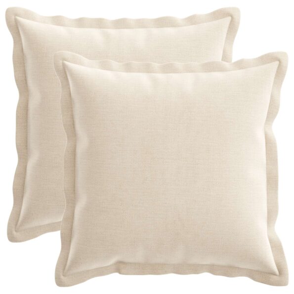 vidaXL Poťah na podložku 2 ks HOUTEN Krémová 40 x 40 cm – Obrázok 2